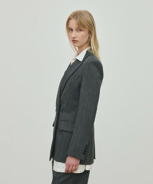 TOMORROWLAND / トゥモローランド テーラードジャケット | シェトランドへリンボーン テーラードジャケット | 詳細3