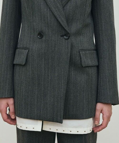 TOMORROWLAND / トゥモローランド テーラードジャケット | シェトランドへリンボーン テーラードジャケット | 詳細8