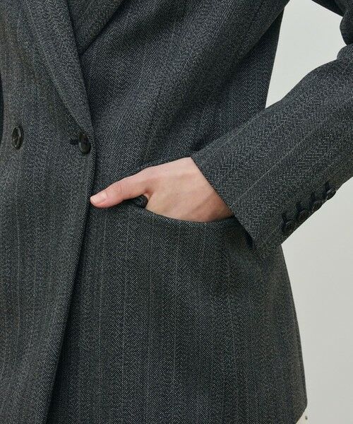 TOMORROWLAND / トゥモローランド テーラードジャケット | シェトランドへリンボーン テーラードジャケット | 詳細9