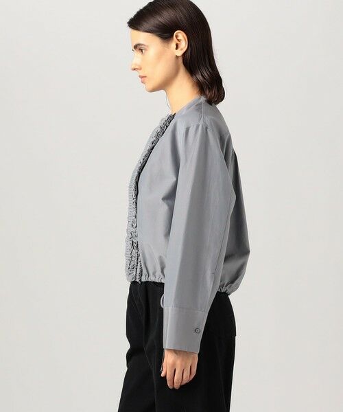 TOMORROWLAND / トゥモローランド ブルゾン | コットンシルクポプリン フリルブルゾン | 詳細3