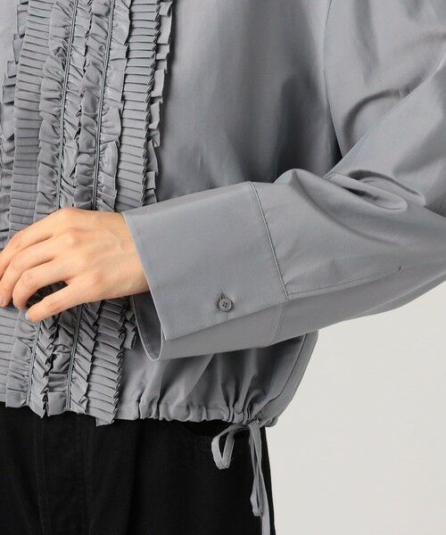 TOMORROWLAND / トゥモローランド ブルゾン | コットンシルクポプリン フリルブルゾン | 詳細7