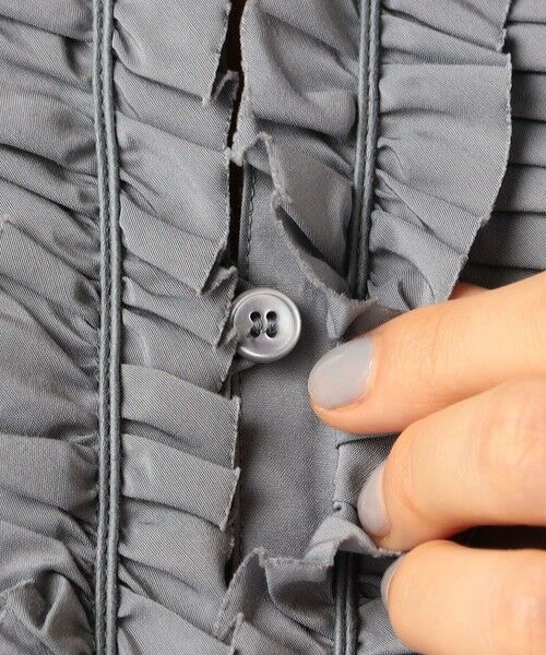 TOMORROWLAND / トゥモローランド ブルゾン | コットンシルクポプリン フリルブルゾン | 詳細9