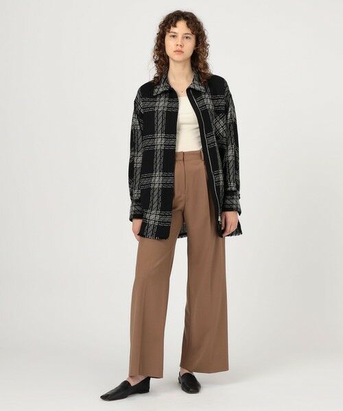 TOMORROWLAND / トゥモローランド その他アウター | ハイツイストウールチェック スタンドカラーコート | 詳細1