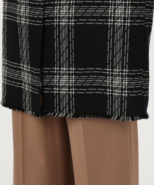 TOMORROWLAND / トゥモローランド その他アウター | ハイツイストウールチェック スタンドカラーコート | 詳細10