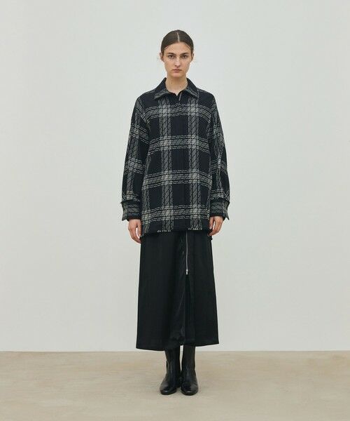 TOMORROWLAND / トゥモローランド その他アウター | ハイツイストウールチェック スタンドカラーコート | 詳細11