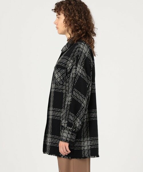 TOMORROWLAND / トゥモローランド その他アウター | ハイツイストウールチェック スタンドカラーコート | 詳細3