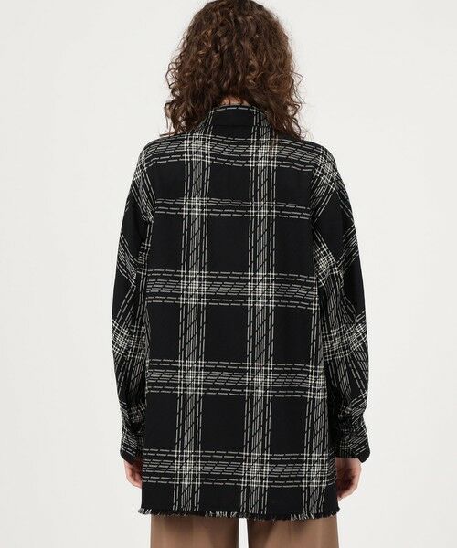 TOMORROWLAND / トゥモローランド その他アウター | ハイツイストウールチェック スタンドカラーコート | 詳細4