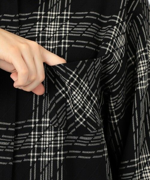 TOMORROWLAND / トゥモローランド その他アウター | ハイツイストウールチェック スタンドカラーコート | 詳細7