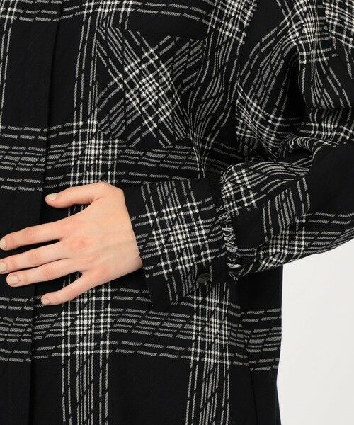 TOMORROWLAND / トゥモローランド その他アウター | ハイツイストウールチェック スタンドカラーコート | 詳細9