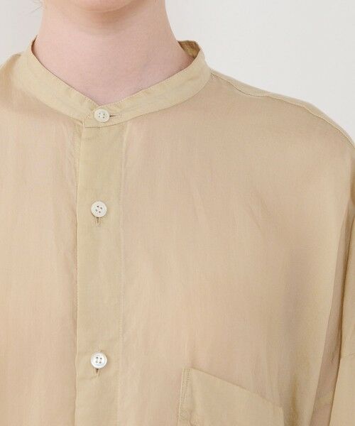 TOMORROWLAND / トゥモローランド シャツ・ブラウス（半袖以外） | セルロースシルクブロード スタンドカラーシャツ | 詳細6
