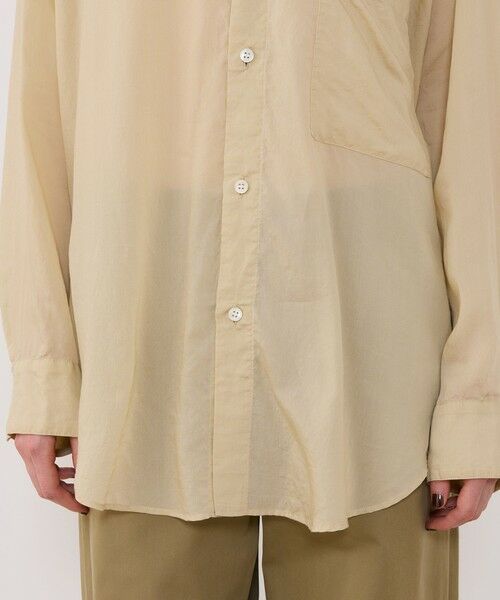 TOMORROWLAND / トゥモローランド シャツ・ブラウス（半袖以外） | セルロースシルクブロード スタンドカラーシャツ | 詳細8