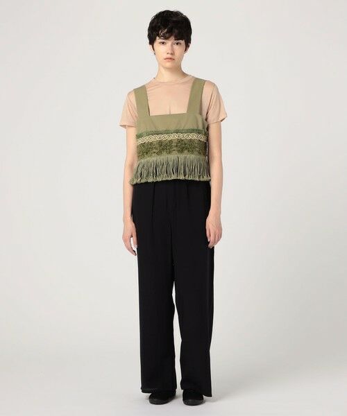 TOMORROWLAND / トゥモローランド その他トップス | モイストコットン フリンジビスチェ | 詳細1