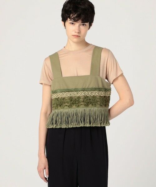 TOMORROWLAND / トゥモローランド その他トップス | モイストコットン フリンジビスチェ | 詳細2