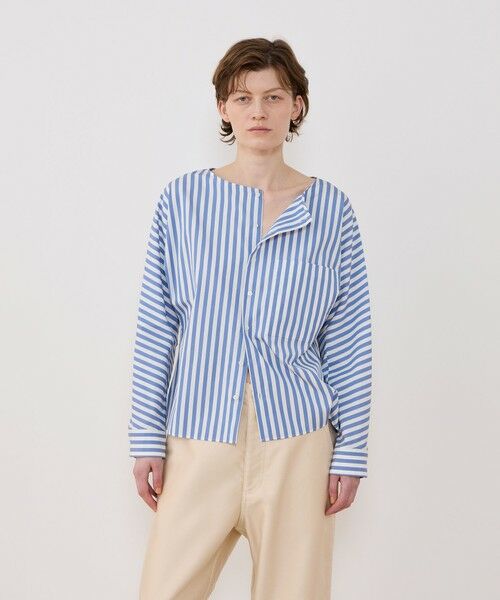 TOMORROWLAND / トゥモローランド シャツ・ブラウス（半袖以外） | ツイストコットンストライプ ドルマンスリーブシャツ | 詳細2