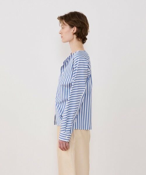 TOMORROWLAND / トゥモローランド シャツ・ブラウス（半袖以外） | ツイストコットンストライプ ドルマンスリーブシャツ | 詳細3