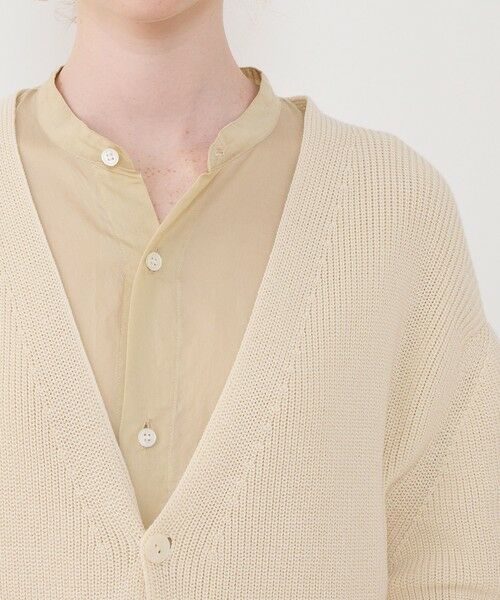 TOMORROWLAND / トゥモローランド カーディガン・ボレロ | フィッシャーマンズリブ Vネックカーディガン | 詳細6