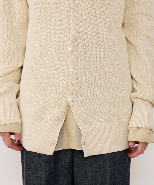 TOMORROWLAND / トゥモローランド カーディガン・ボレロ | フィッシャーマンズリブ Vネックカーディガン | 詳細8