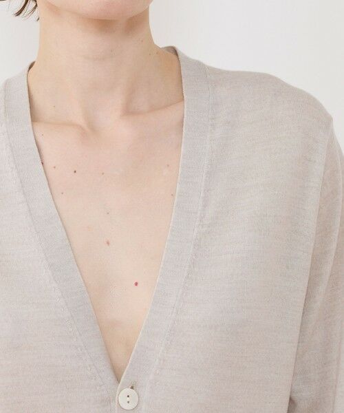 TOMORROWLAND / トゥモローランド カーディガン・ボレロ | プレーンウール Vネックカーディガン | 詳細5
