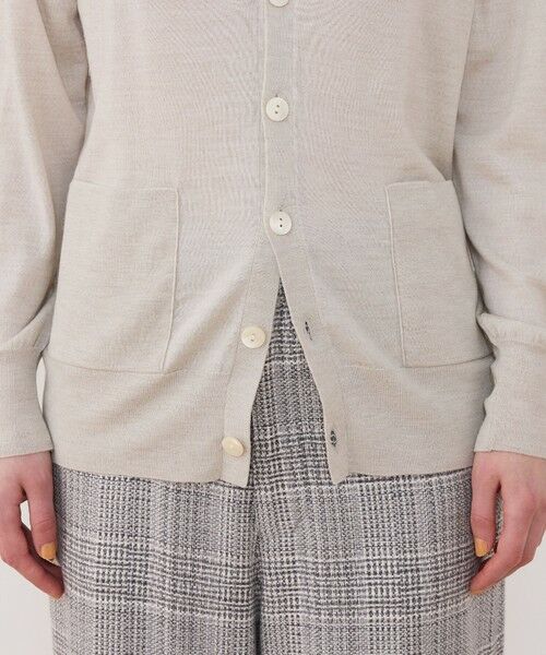 TOMORROWLAND / トゥモローランド カーディガン・ボレロ | プレーンウール Vネックカーディガン | 詳細7