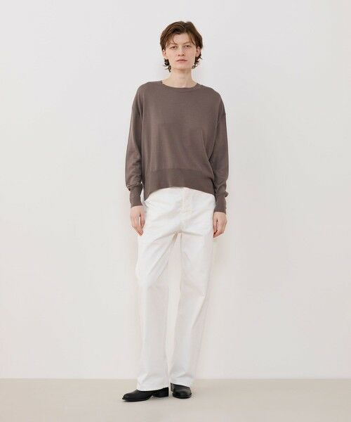 TOMORROWLAND / トゥモローランド ニット・セーター | プレーンウール クルーネックプルオーバー | 詳細1