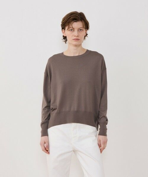 TOMORROWLAND / トゥモローランド ニット・セーター | プレーンウール クルーネックプルオーバー | 詳細2