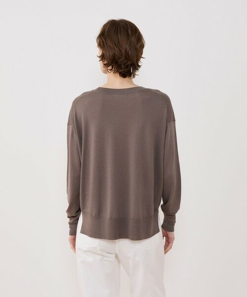 TOMORROWLAND / トゥモローランド ニット・セーター | プレーンウール クルーネックプルオーバー | 詳細4