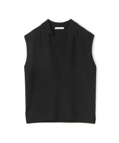 TOMORROWLAND / トゥモローランド ベスト | ボイルドウール ポロカラーベスト