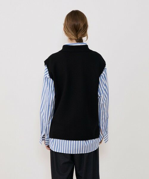 TOMORROWLAND / トゥモローランド ベスト | ボイルドウール ポロカラーベスト | 詳細4