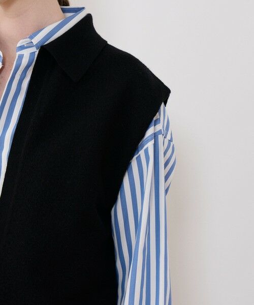 TOMORROWLAND / トゥモローランド ベスト | ボイルドウール ポロカラーベスト | 詳細6