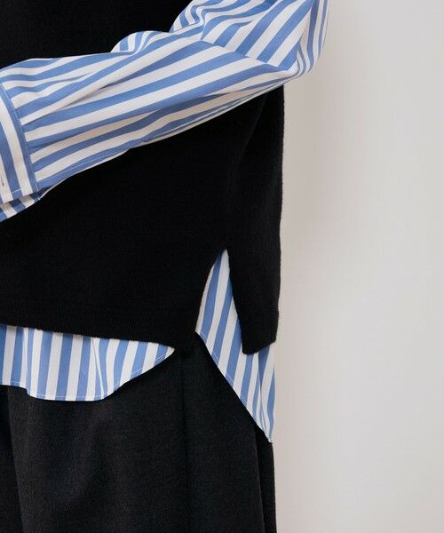 TOMORROWLAND / トゥモローランド ベスト | ボイルドウール ポロカラーベスト | 詳細8