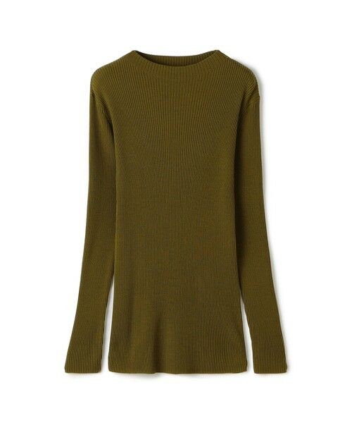 TOMORROWLAND / トゥモローランド ニット・セーター | プルミエールウールリブ ボトルネックプルオーバー(55 グリーン)