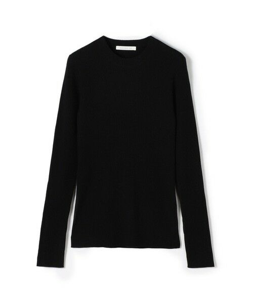 TOMORROWLAND / トゥモローランド ニット・セーター | プルミエールウールリブ クルーネックプルオーバー(19 ブラック)