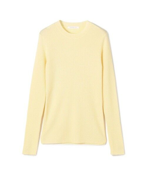 TOMORROWLAND/トゥモローランド プルミエールウールリブ クルーネックプルオーバー 21 ライトイエロー F