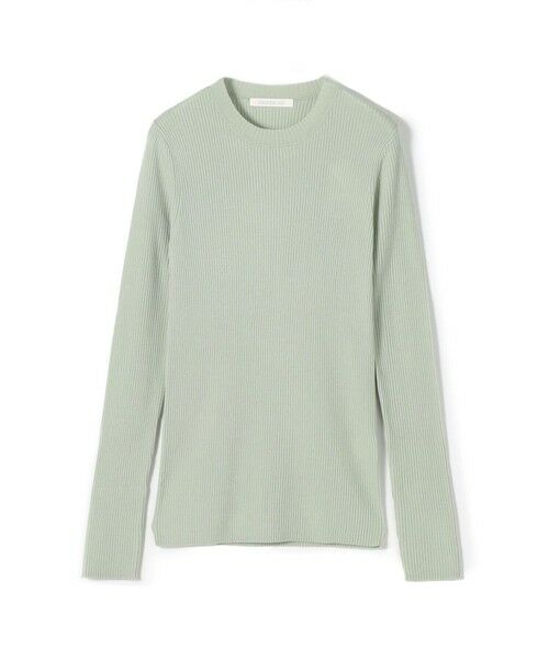 TOMORROWLAND / トゥモローランド ニット・セーター | プルミエールウールリブ クルーネックプルオーバー(53 ライトグリーン)