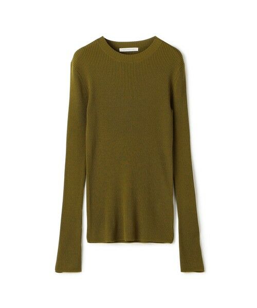TOMORROWLAND / トゥモローランド ニット・セーター | プルミエールウールリブ クルーネックプルオーバー(55 グリーン)