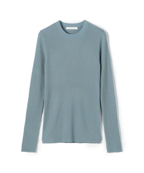 TOMORROWLAND / トゥモローランド ニット・セーター | プルミエールウールリブ クルーネックプルオーバー(63 ライトブルー)