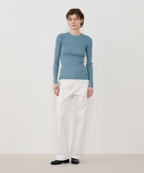 TOMORROWLAND / トゥモローランド ニット・セーター | プルミエールウールリブ クルーネックプルオーバー | 詳細1