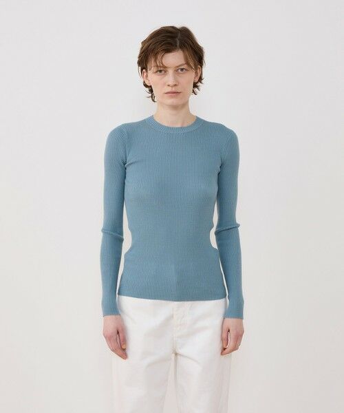 TOMORROWLAND / トゥモローランド ニット・セーター | プルミエールウールリブ クルーネックプルオーバー | 詳細2