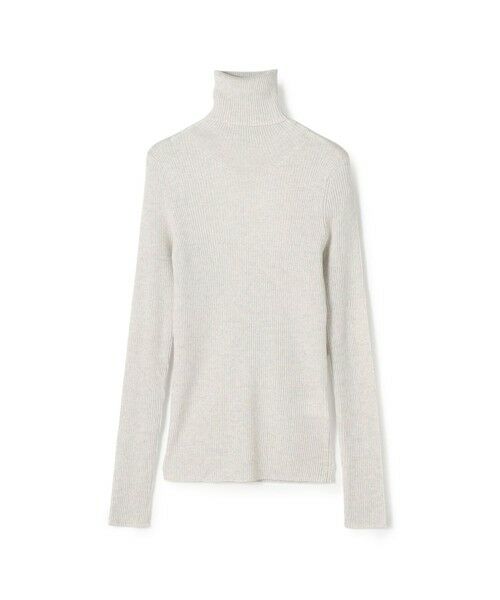 TOMORROWLAND/トゥモローランド プルミエールウールリブ タートルネックプルオーバー 13 ライトグレー F