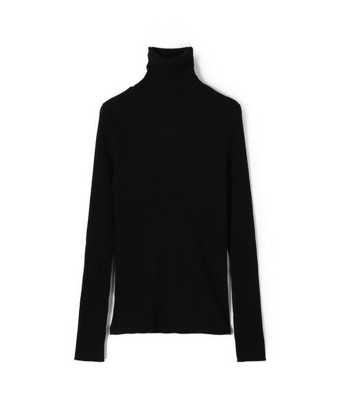 TOMORROWLAND / トゥモローランド ニット・セーター | プルミエールウールリブ タートルネックプルオーバー(19 ブラック)