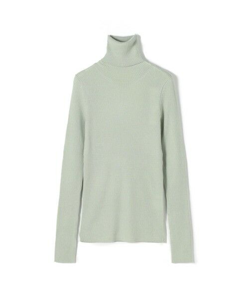 TOMORROWLAND / トゥモローランド ニット・セーター | プルミエールウールリブ タートルネックプルオーバー(53 ライトグリーン)