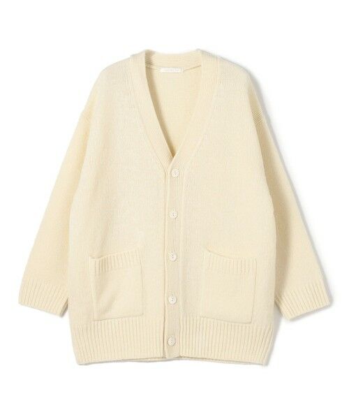 TOMORROWLAND / トゥモローランド カーディガン・ボレロ | ファインウール Vネックカーディガン（11 ホワイト）