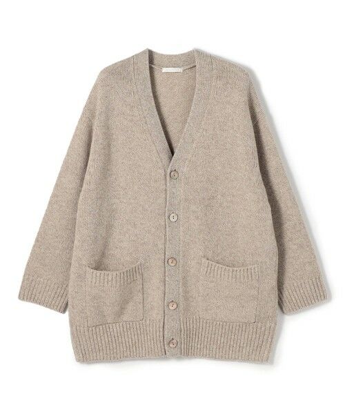 TOMORROWLAND / トゥモローランド カーディガン・ボレロ | ファインウール Vネックカーディガン（44 ベージュ系）