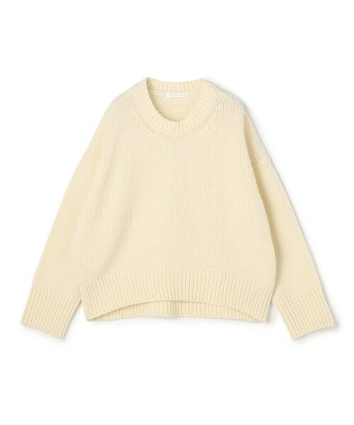 TOMORROWLAND / トゥモローランド ニット・セーター | ファインウール クルーネックプルオーバー(11 ホワイト)