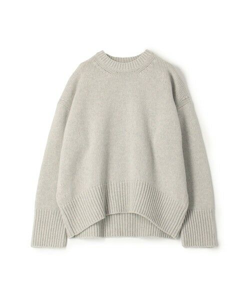 TOMORROWLAND / トゥモローランド ニット・セーター | ファインウール クルーネックプルオーバー(13 ライトグレー)