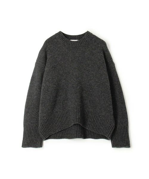 TOMORROWLAND / トゥモローランド ニット・セーター | ファインウール クルーネックプルオーバー(17 チャコールグレー)