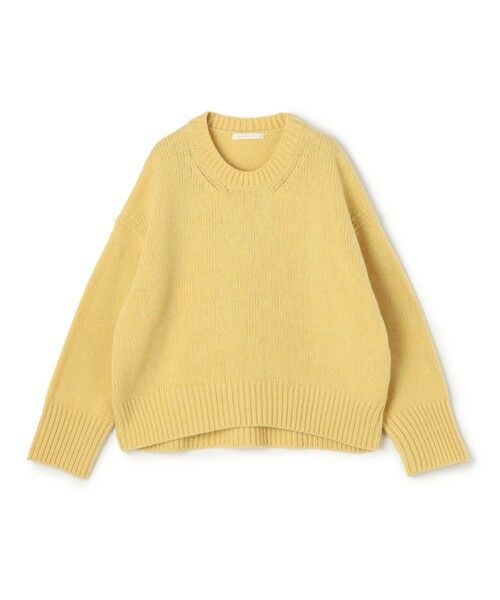 TOMORROWLAND / トゥモローランド ニット・セーター | ファインウール クルーネックプルオーバー(23 イエロー)