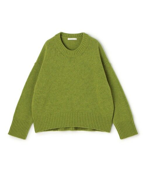 TOMORROWLAND / トゥモローランド ニット・セーター | ファインウール クルーネックプルオーバー(55 グリーン)