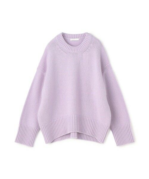 TOMORROWLAND / トゥモローランド ニット・セーター | ファインウール クルーネックプルオーバー(73 ライトパープル)