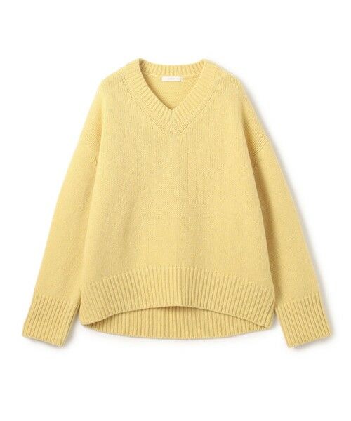 TOMORROWLAND / トゥモローランド ニット・セーター | ファインウール Vネックプルオーバー(23 イエロー)